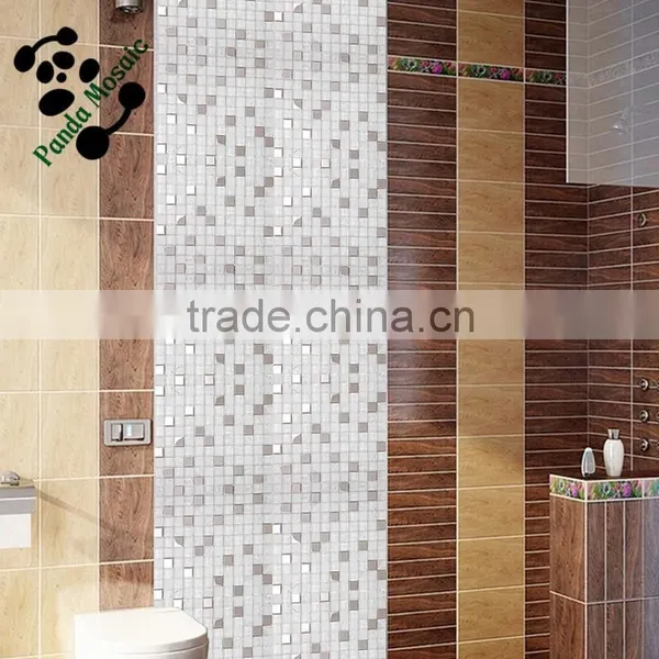 SMS15 Structural Building Materials Mosaic Tactile Tile Goldline Glass Mosaic photo-2