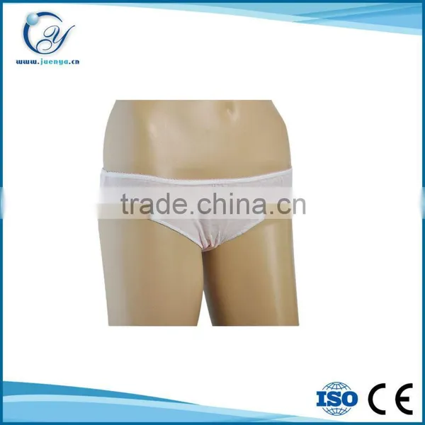 Fashion Pink Cotton Disposable Panties For Women photo-4