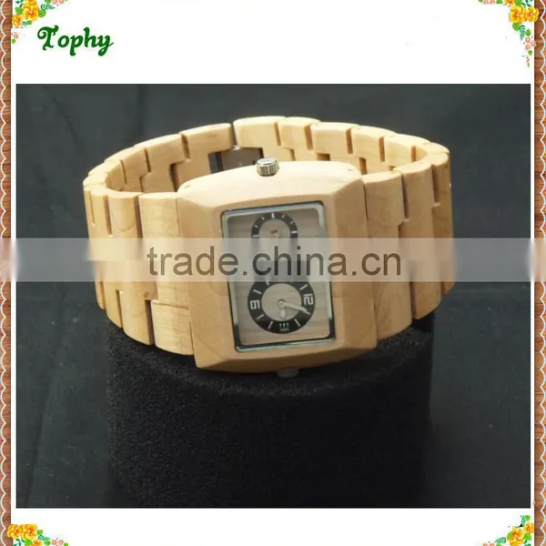 100% Healthy Natural Original Water Resistant Custom Ladies Men Watch Wood 2016 photo-5