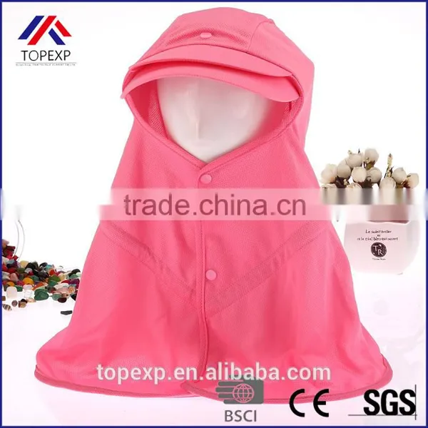 Polyester Sun Cap Lady Duarable Summer Hat photo-4
