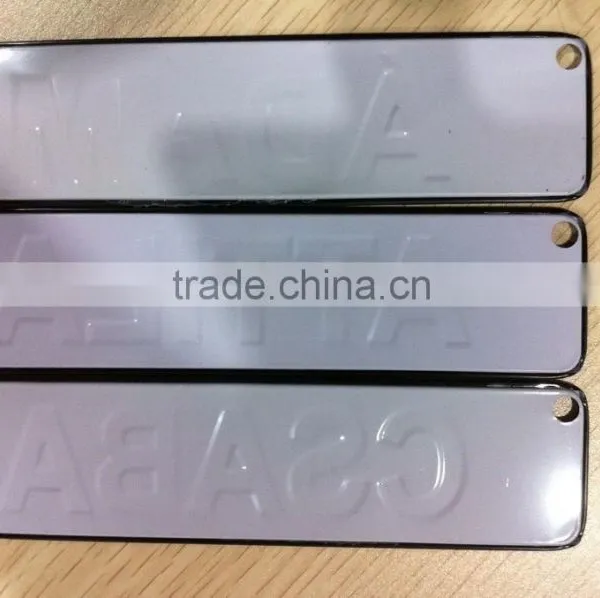 3D Cheap Custom Hot Slae Rolled Edge Embossed Metal Tin Plate Sign photo-2