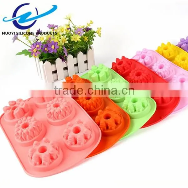 6 Cavities Castle Silicone Microwave Cake Pan photo-5