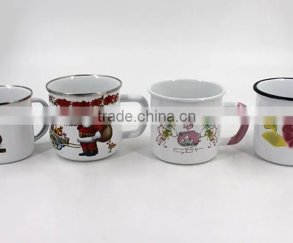 China Manufacturers High Quality Custom Flower Printing Enamel Camping Mugs photo-5