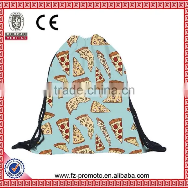 Mix City Purple Ice Cream 3d Print Women's Drawstring Bag Mochila Escolar Sac A Dos Simple Travel Backpacks for Teenage Girls photo-2