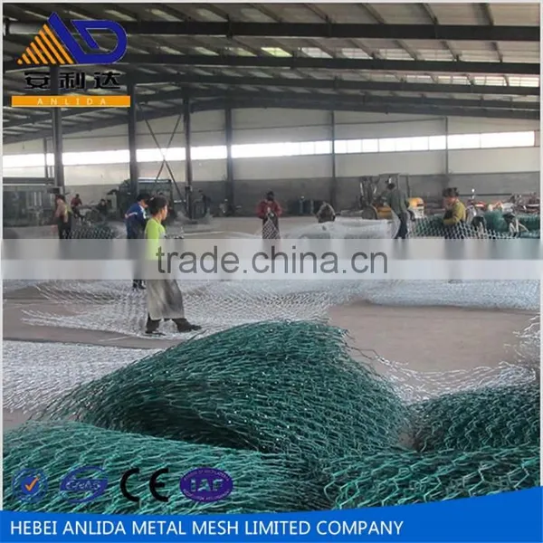 Nature Flood Control Barrier High Grade Steel Anping Hexagonal Mesh Gabion Box photo-2