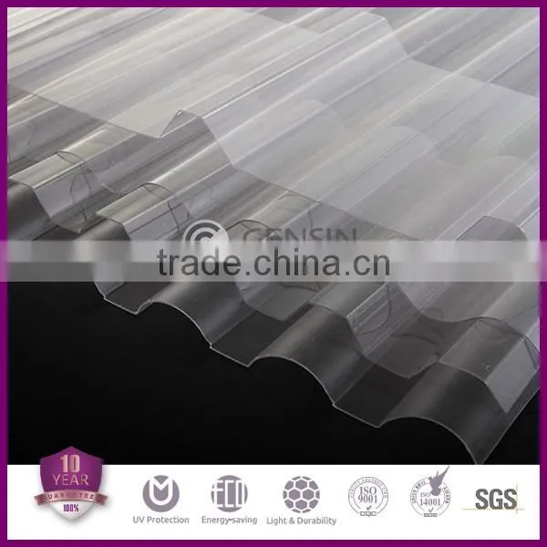 Zhejiang Haining High Quality Polycarbonate Corrugated Sheet / Roofing Sheet/corrugated Plastic Sheet photo-2