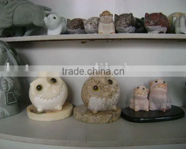 OWL Marble Stone Sculpture