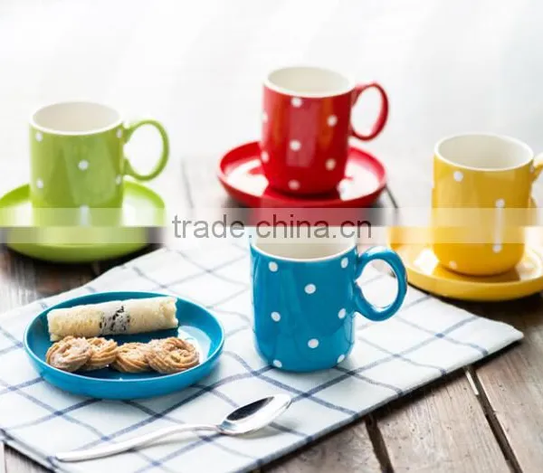 80ml/150ml/280ml Tableware Coffe&tea Cups and Plate Set photo-2