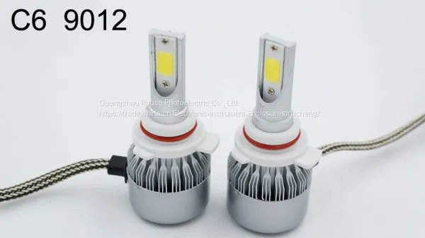 Led Headlight C6 9012 Cob 30W/Bulb(60W/Set) 6400lm/set(3200lm/b LED COB H7 LED Headlight Bulbs Hi/Lo photo-2