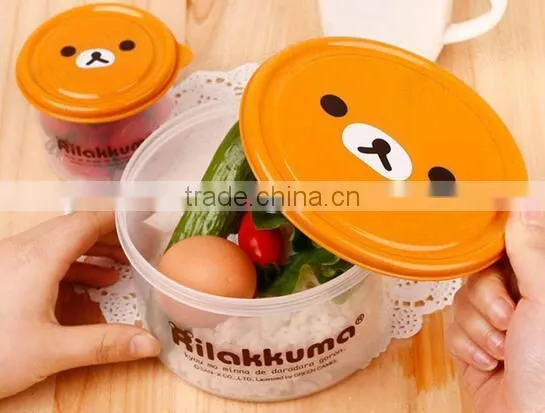 New Design Cartoon Plastic Crisper Box Set Food Storage Preserving Box 2017 photo-2
