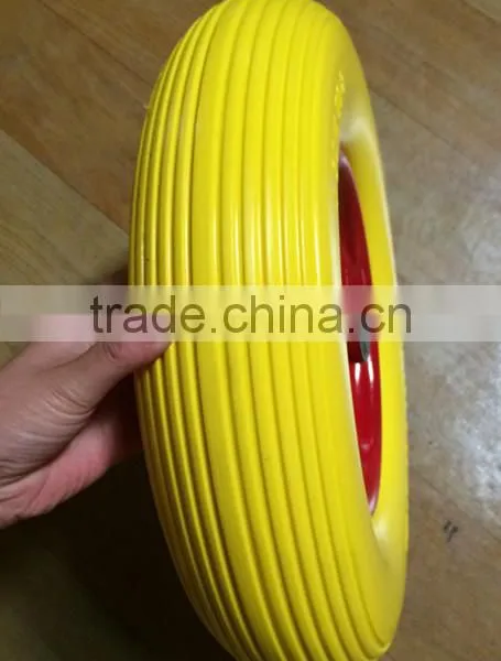 China Supplier Wheel Barrow Hand Cart Tyre and pu Wheel photo-4