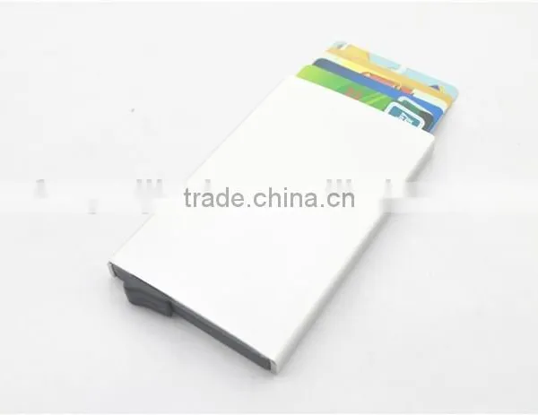 Slim Aluminum Credit Card Holder Metal RFID Protector Wallet photo-5