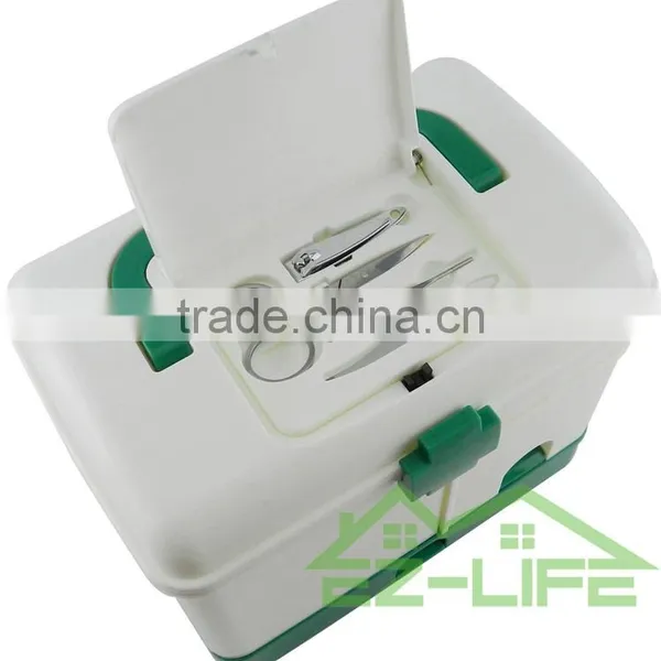 Cheap Hot Sale Top Quality Colorful Plastic Home Use Metal Trunk Clear First Aid Storage Box With Handle for Small Part photo-2