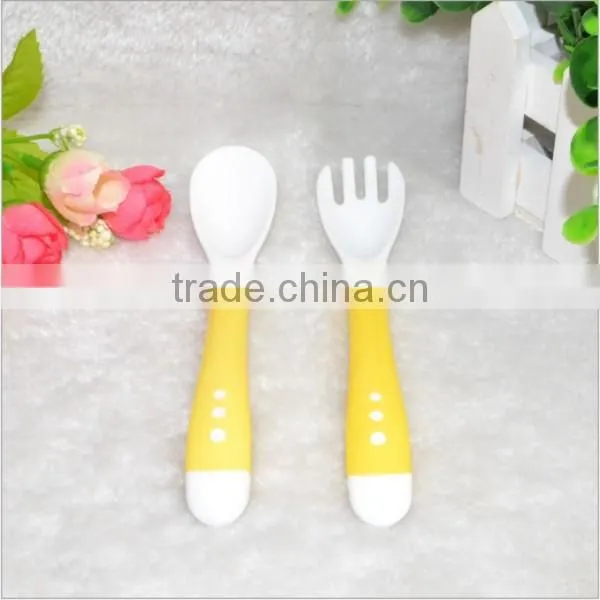 Wholesale Safe PP Plastic Baby Fork&spoons /custom Baby Feeder Plastic Fork&spoons photo-3
