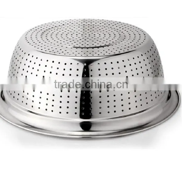 Metal Powder Coated Colander 3pieces in a Set Stainless Steel Fruit Wash Basket photo-5