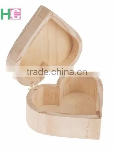 Wooden Heart Shaped Box, Wooden Customized Box photo-2