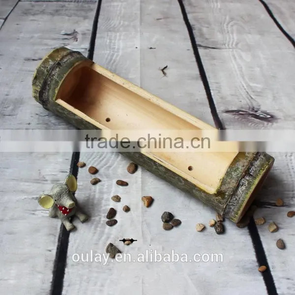 Long Polishing Bamboo Material Decoration Craft Bamboo Vase photo-2