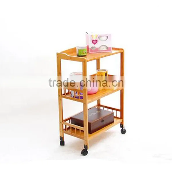 New Mobile Dining Car Carrying Shelves Three Layers of Kitchen Storage