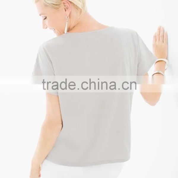 Women's Short Sleeve Sequin Emb Blouse Tops photo-3