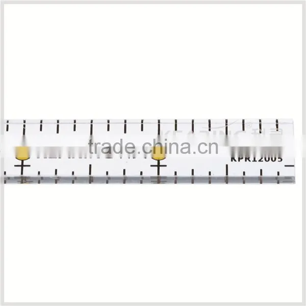 2017 China 12"*0.5" Straight Rigid Plastic Inch Patchwork Ruler for Fashion Design#KPR12005 photo-2