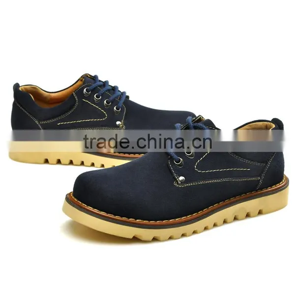 Black Swede Leather Casual Shoes Fashion Sample for Men, Adults Work Boots Shoes With Leather Upper and Rubber Sole photo-5