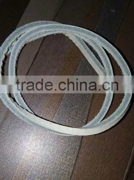 Brown and White Colour Flat Leather Shoe Lace photo-3
