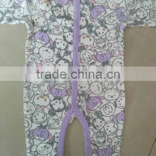 New Model Long Sleeve Organic Cotton Baby Rompers Wholesale Baby Clothes photo-3
