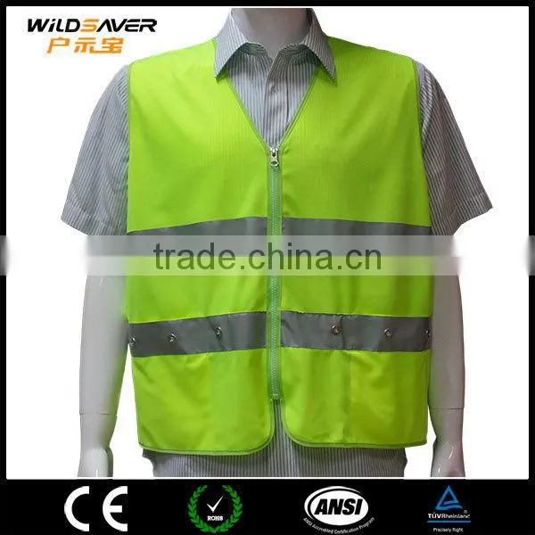 Cheap Good Quanlity Led Potable Reflective Safety Custom hi Vis Vest photo-4