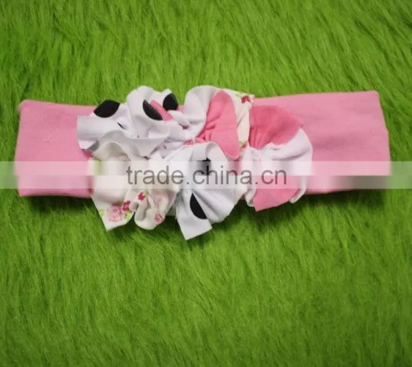 2017Lovely Style Persnickety Girls Hair Accessories Floral Headband Hair Floral Baby Elastic Girls Many Colors Choice Headbands photo-5