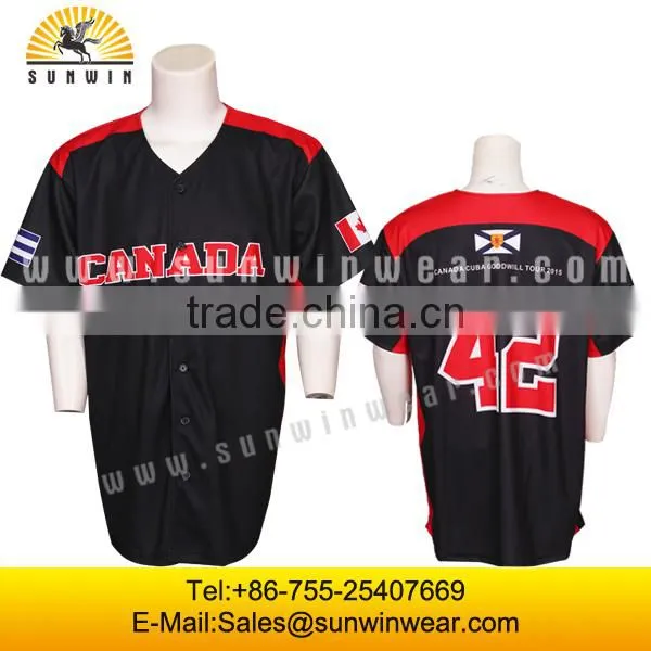 Hot Sell Sublimation Custom Embroidery&Tackle Twill Baseball Jersey photo-5