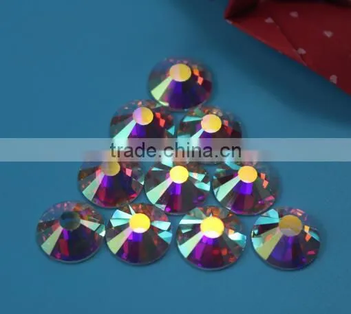 Crystal AB Ss20 Glass Rhinestone Diamond ,flat Back Crystal AB Rhinestones for Nail Art photo-6