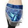 Triquetrous Paillette Belly Dance Hip Scarves With Numerous Tiny Paillette