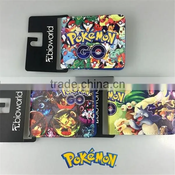 Hot Game Pokemon Go Wallet High Quality Pokemon Pikachu Money Bag Pocket Monster Purse Cartoon Fold Wallet photo-2