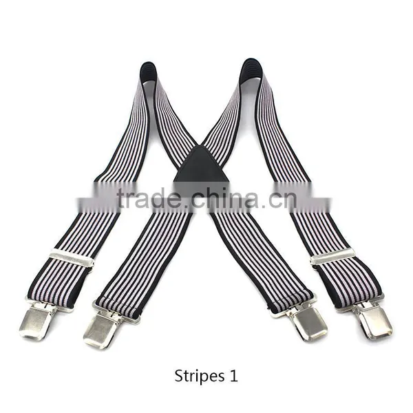 50mm Wide Mens Gentles Braces Plain Heavy Duty Durable Suspender Elastic photo-2