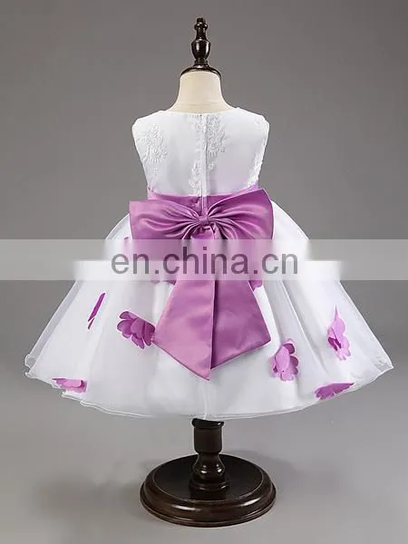 China Boutique Clothing Children Fancy White Wedding Dress Baby Girl Clothes photo-4