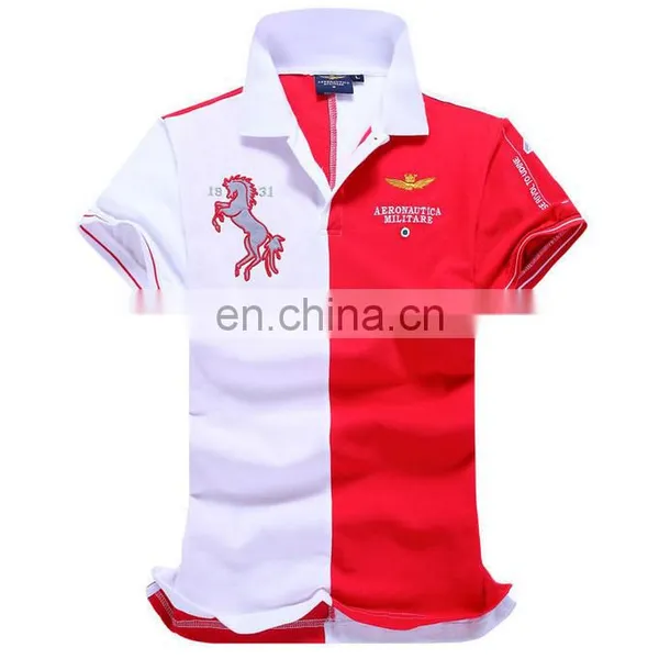China Supplier New-Men's Short Sleeve Polo Shirt T Shirt Air Forcel Color Stitching Shirt All Size photo-3