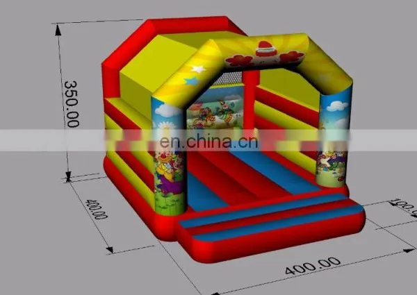 2017 High Quality New Design Cheap Movable 0.55mm PVC Inflatable Small Bounce House for Sale photo-6
