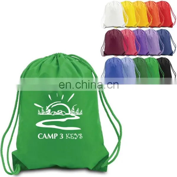 Promotional Drawstring Bag With Pockets Zipper Bag Custom Drawstring Backpack 34*43cm photo-3