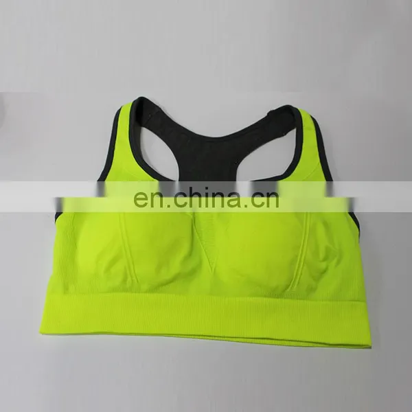 2017 Chaozhou Supplier Hot Sexy Seamless Yoga Wear Racerback Cutout Sports Bra photo-3