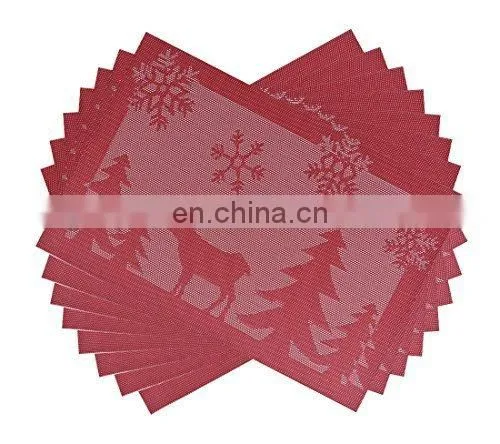 Newest design PVC textilene placemat /PVC dining mat/table mat