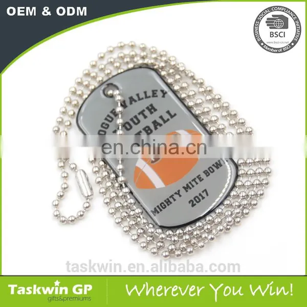 Custom Football Dog Tag With Epoxy From China Manufacturer photo-2