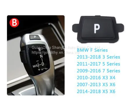 Car Gear Lever Auto Parking Button Cap For BMW 3 5 7 X3 X4 X5 X6 Series E90 F30 F10 F01 F25 F15 photo-2