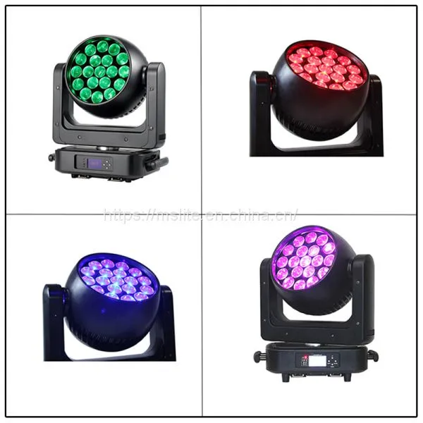 19X25w Rgbw 4in1 Wash Zoom Led Moving Head Light Wedding Party photo-5