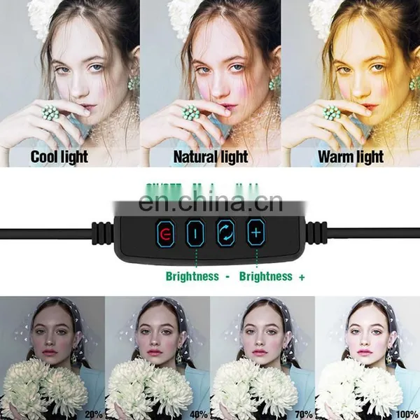 6 8 10 12 14 Inch Desktop LED Ring Light With Tripod Stand For Tiktok YouTube Video Live Broadcast photo-7