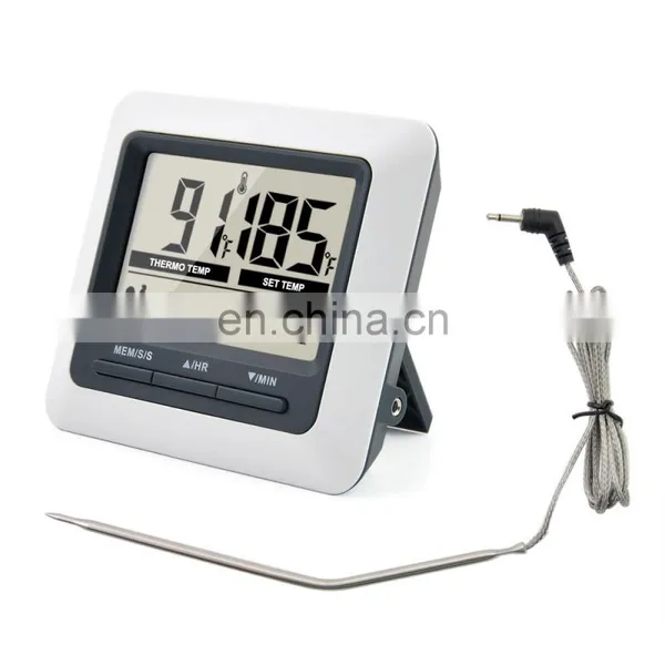 ABS Gray Household Kitchen Direct Measuring Digital Stainless Steel Food Safe Thermometer photo-4