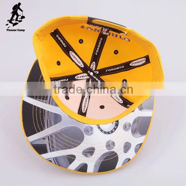 Korean Yellow Snapback Hats Adjustable Cap With Workable Price photo-4
