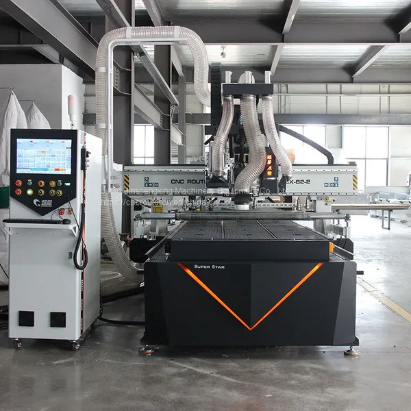 Double Table Panel Processing CNC Router China Cnc Wood Turning Lathe Wood CNC Router photo-2