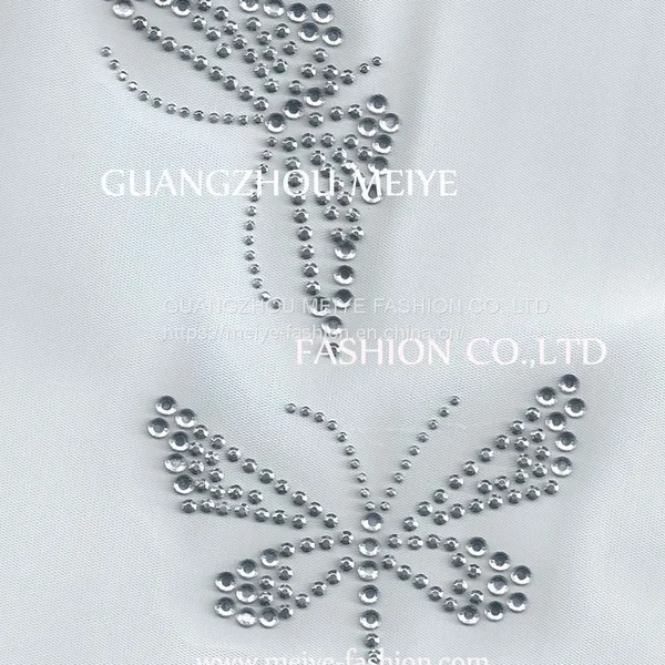Rhinestone hot fix motif, Rhinestone heat transfer, Rhinestone iron on motif