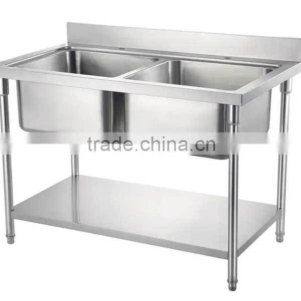 Factory Price Stainless Steel Kitchen Sink Table photo-6