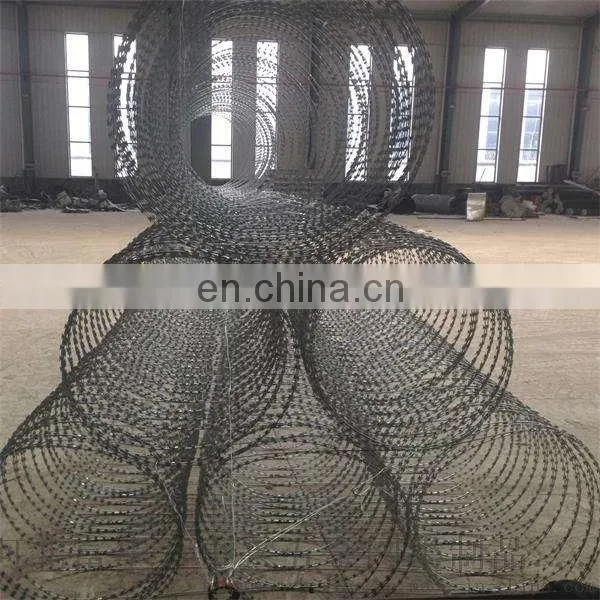 Manufacturer BTO-22 Galvanized Stainless Steel Military Concertina Razor Wire Low Price photo-3
